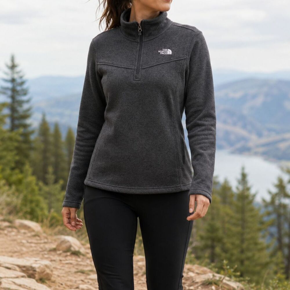 The North Face Crescent Women's 1/4 Zip Pullover Fleece XL Gorpcore Athleisure